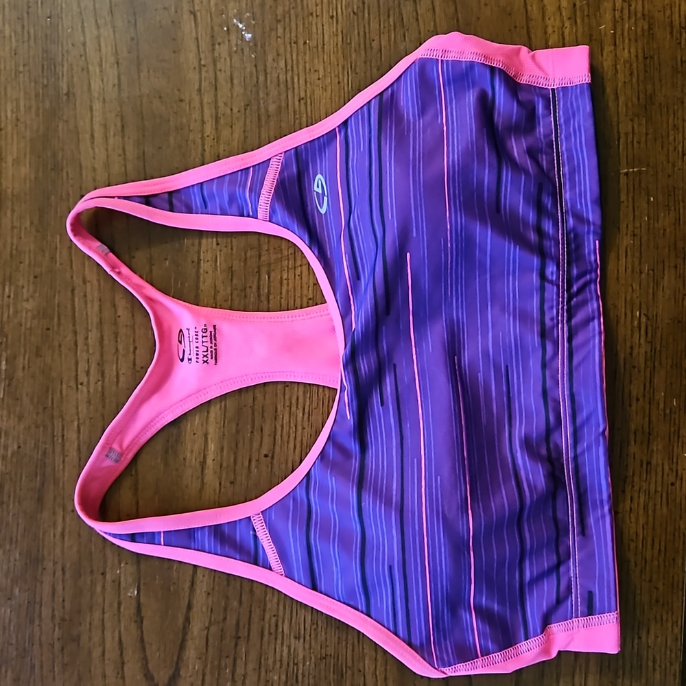 Pink/purple C9 Sports bra